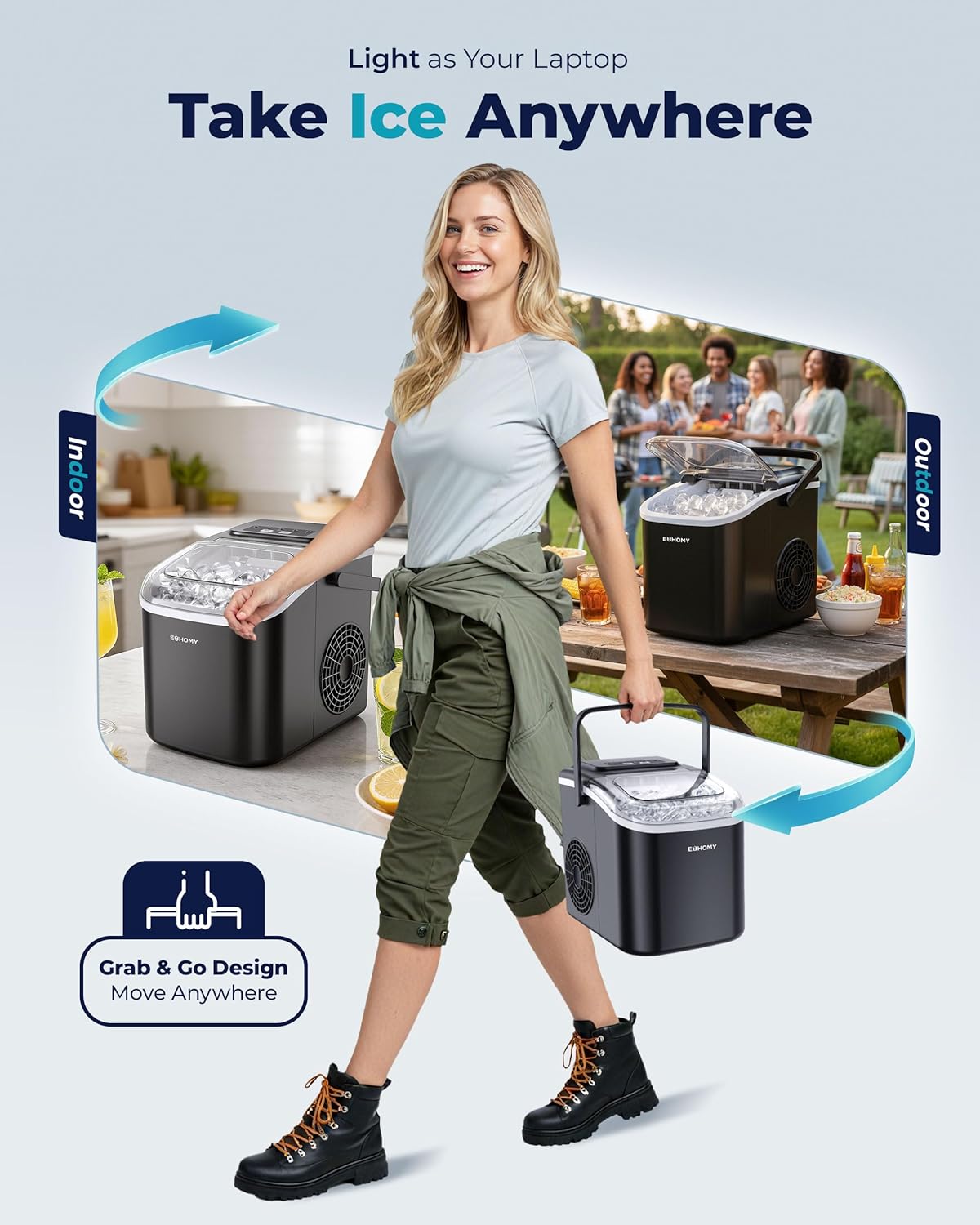 QuickChill Countertop Ice Maker