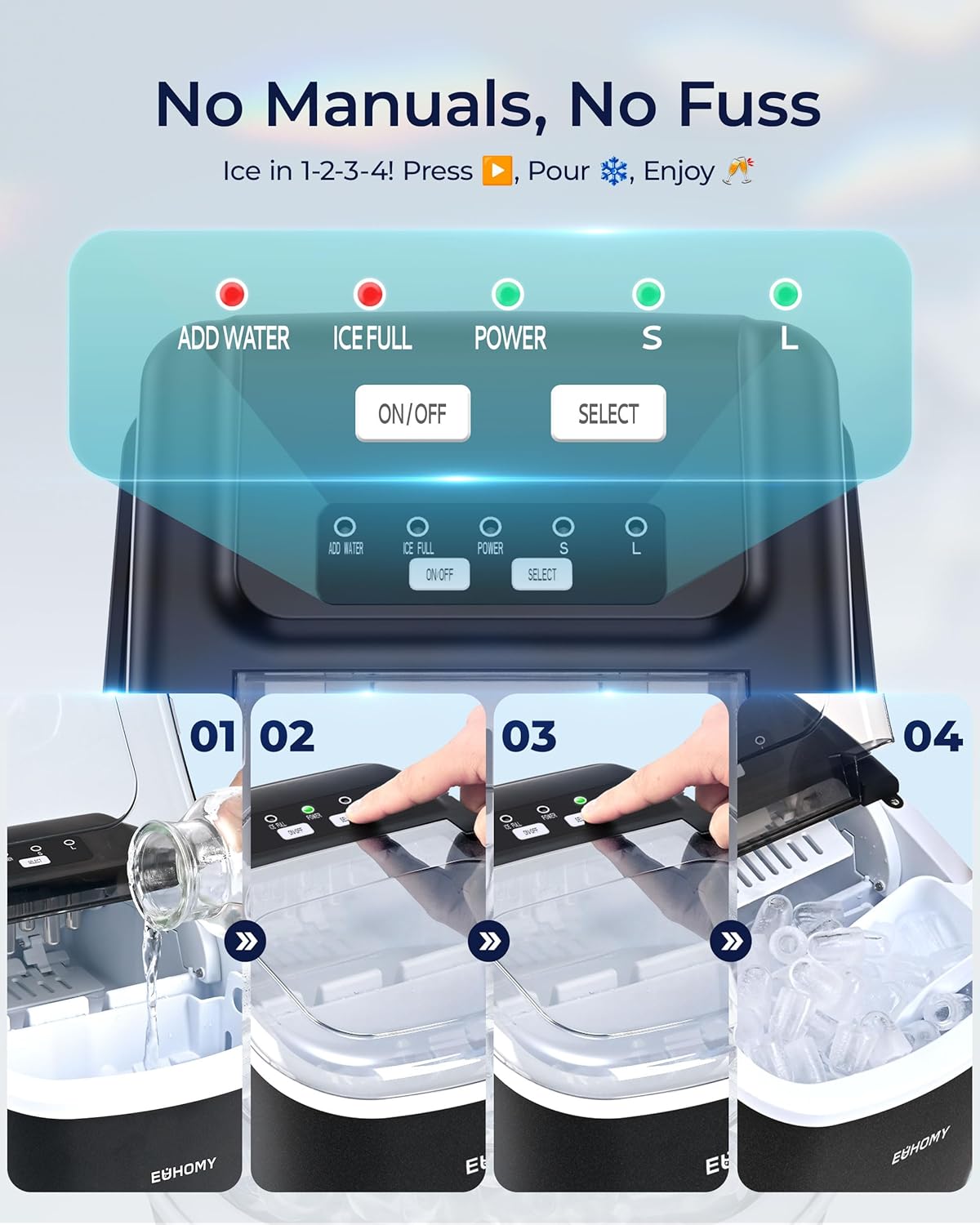 QuickChill Countertop Ice Maker